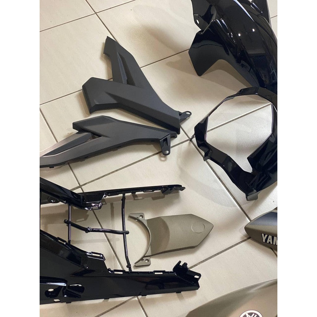 COVERSET Y15ZR Y15 YSUKU V1 V2 MOVISTAR M PUTIH TITANIUM MATT 2021 PREMIUM EDITION BODYSET ORIGINAL VELOZI M3