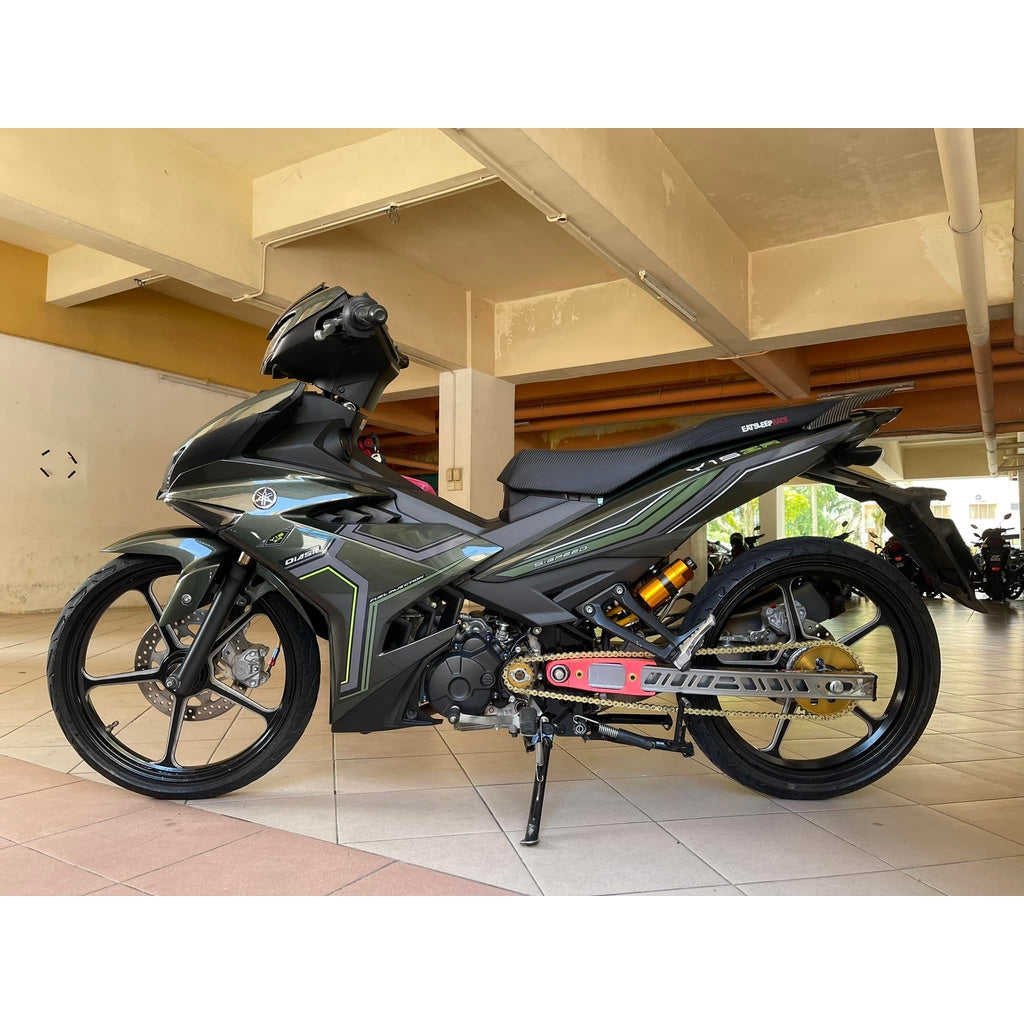COVERSET Y15ZR V1 V2 V3 ARMY GREEN ( LUMUT ) SD16 PATTERN LINE PREMIUM COVERSET BODYSET Y15ZR Y15 YSUKU VELOZI TANAM