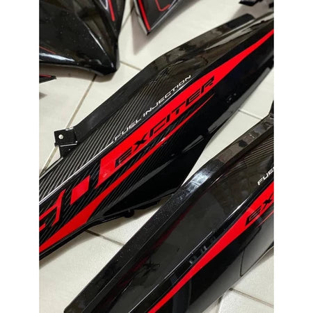 COVER SET Y15ZR V1 V2 MATELIC BLACK - RC MERAH COVERSET PREMIUM EDITION BODYSET Y15ZR Y15 YSUKU  V2 NEW ORIGINAL VELOZI