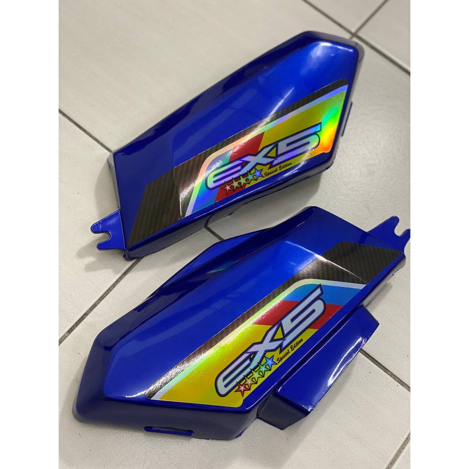 COVERSET BODYSET EX5 DREAM HONDA BIRU CHROME YELLOW BLUE LIMITED EDITION COMPLETE ORIGINAL MADE IN MALAYSIA