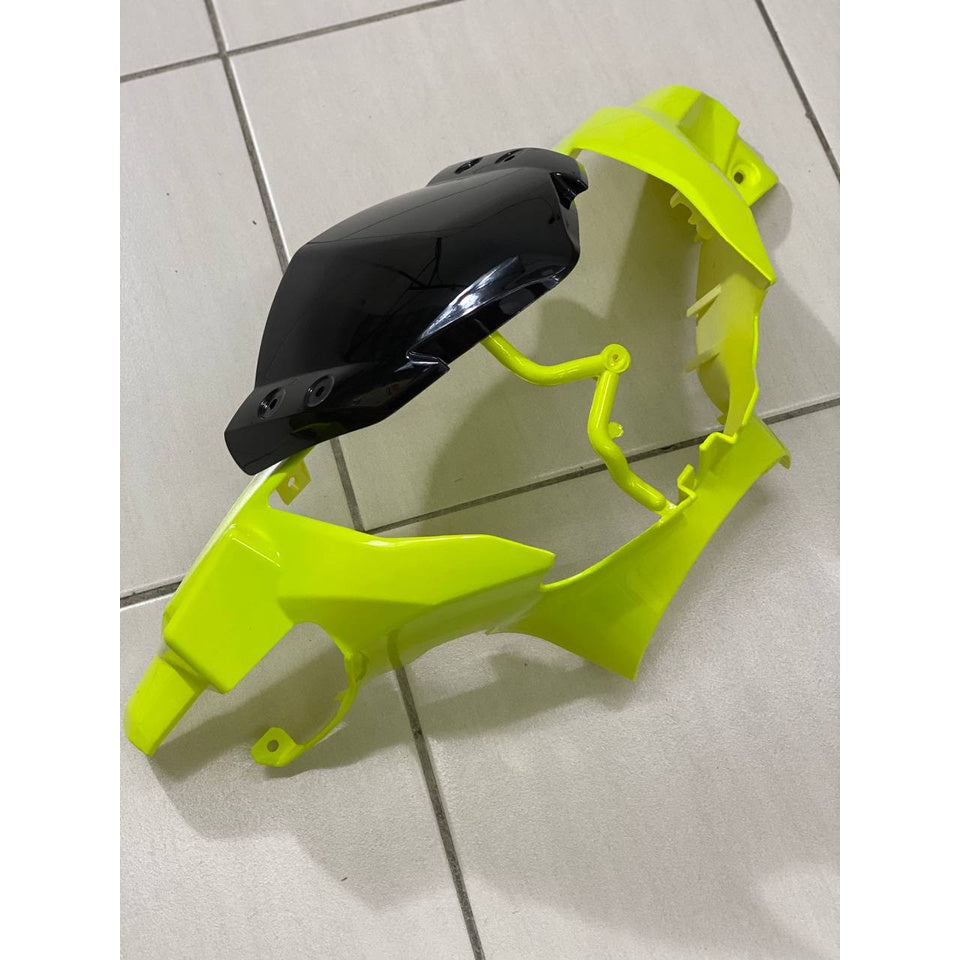 YAMAHA LC LC135 V6 V7 GREY MATT LEMON PATTERN LINE 2022 - COVERSET BODYSET SIAP TANAM VELOZI WITH COVER METER SD16