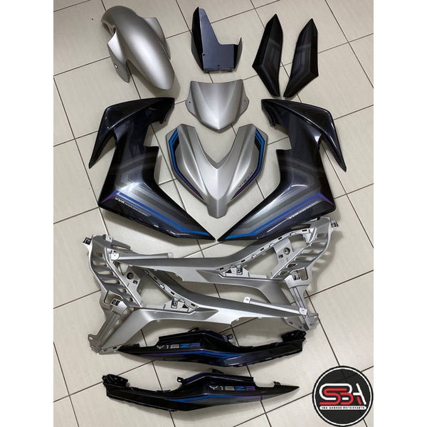 Y16 COVERSET Y16ZR ORIGINAL HONG LEONG YAMAHA HLY DOXOU SIAP TAMPAL READY STOK STICKER ORIGINAL