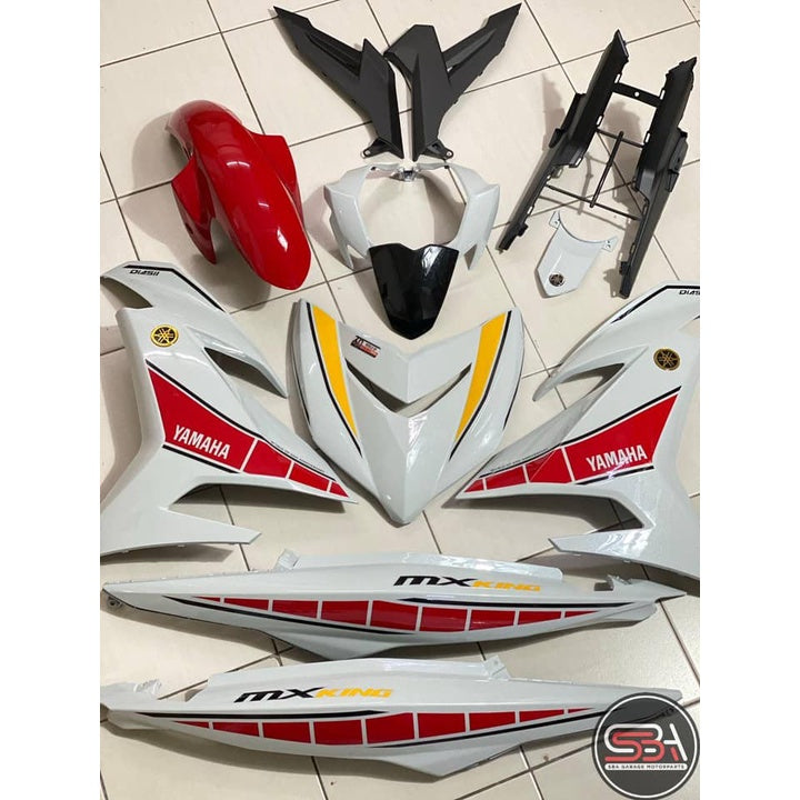 COVERSET Y15 MX KING PEARL WHITE 2021 60TH ANNIVERSARY WORLD GP SIAP TANAM PREMIUM EDITION  V1 V2 NEW ORIGINAL VELOZI