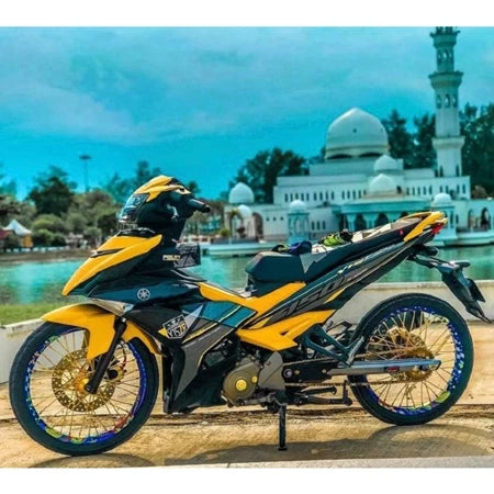 COVERSET Y15ZR Y15 V1 V2 YELLOW BLACK ORIGINAL DESIGN RYC1 2017 PREMIUM BODYSET VELOZI / DOCTOR / HLY