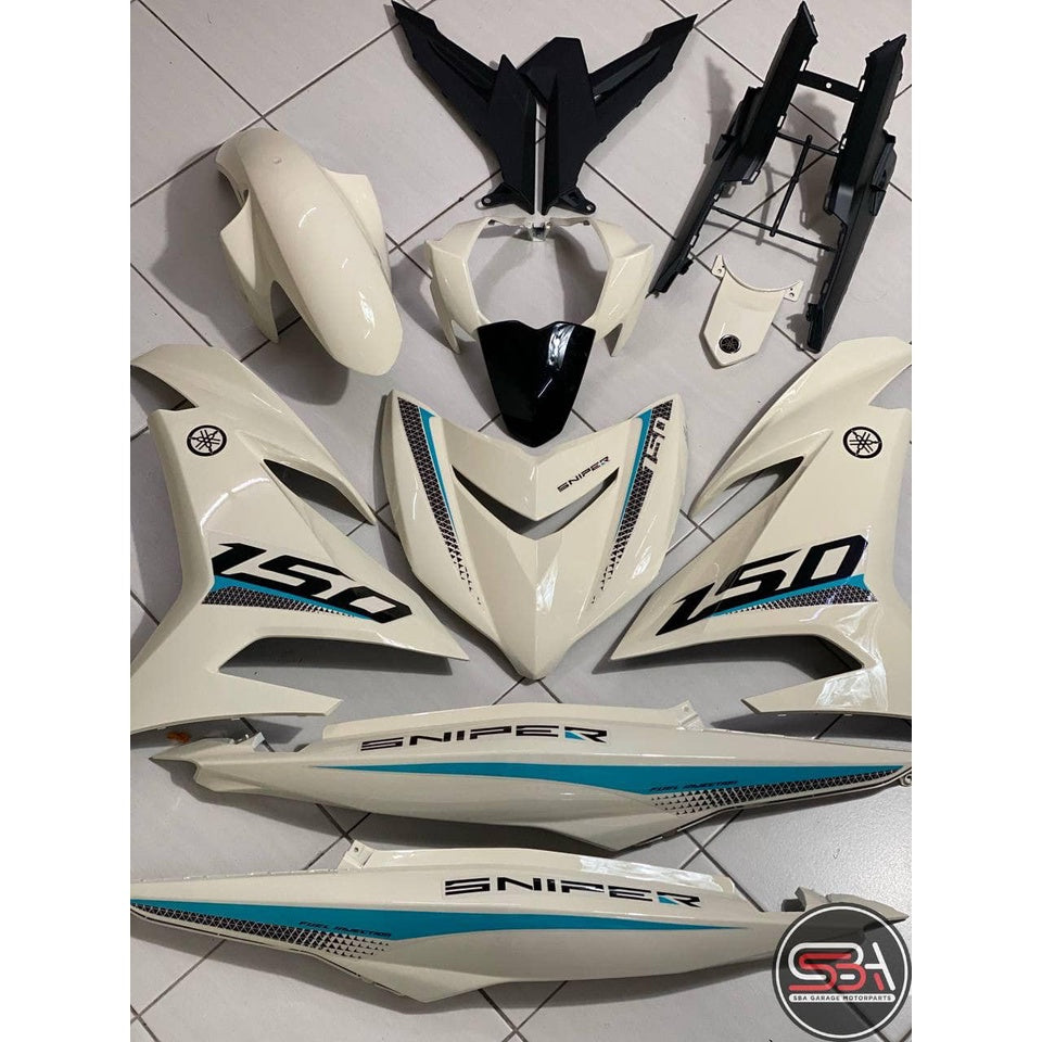 COVERSET Y15ZR V1 V2 SNIPER CREAMY WHITE BLACK 2021 Y15 YSUKU  V2 NEW ORIGINAL VELOZI SIAP TANAM S12