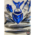 COVER SET Y15 Y15ZR V1 V2 BIRU SILVER VPBC5 S3 2017 COVERSET BODYSET Y15ZR Y15 YSUKU VELOZI SIAP TAMPAL WS6