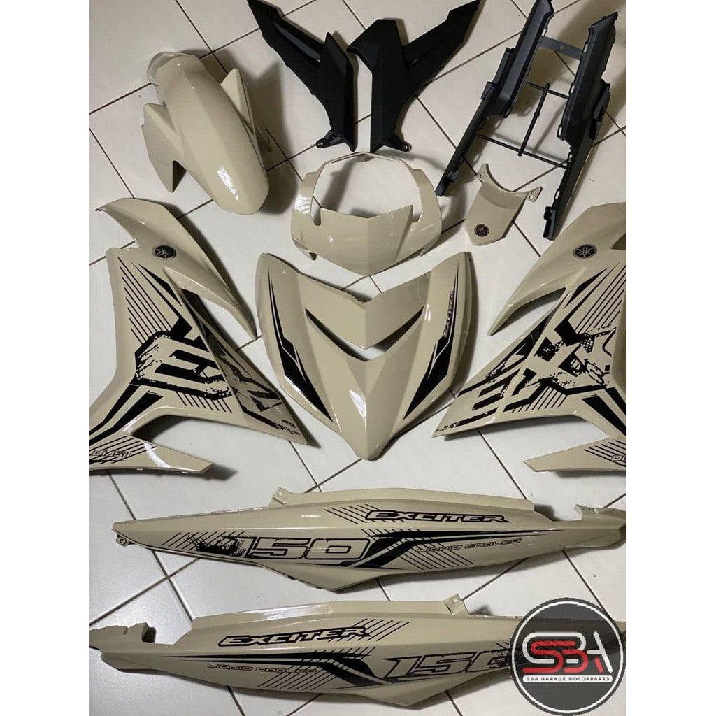 COVER SET Y15ZR V1 V2 MOCHA WHITE EXCITER THAI 2021 COVERSET PREMIUM EDITION BODYSET Y15ZR Y15 YSUKU NEW ORIGINAL VELOZI
