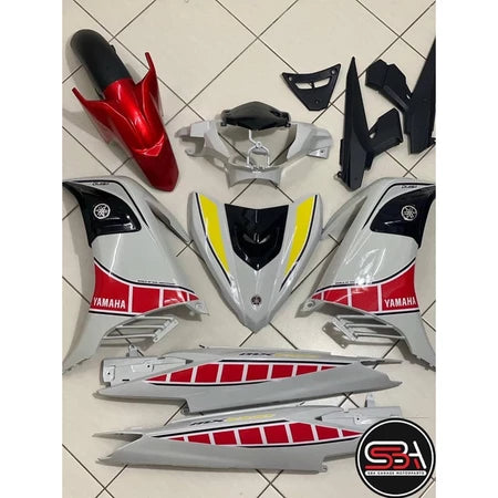 COVERSET LC LC135 V2 V3 V4 V5 V6 V7 WHITE RED MX KING 60th YAMAHA ANNIVERSARY OEM VELOZI STRIPE TANAM CLEAR 2K