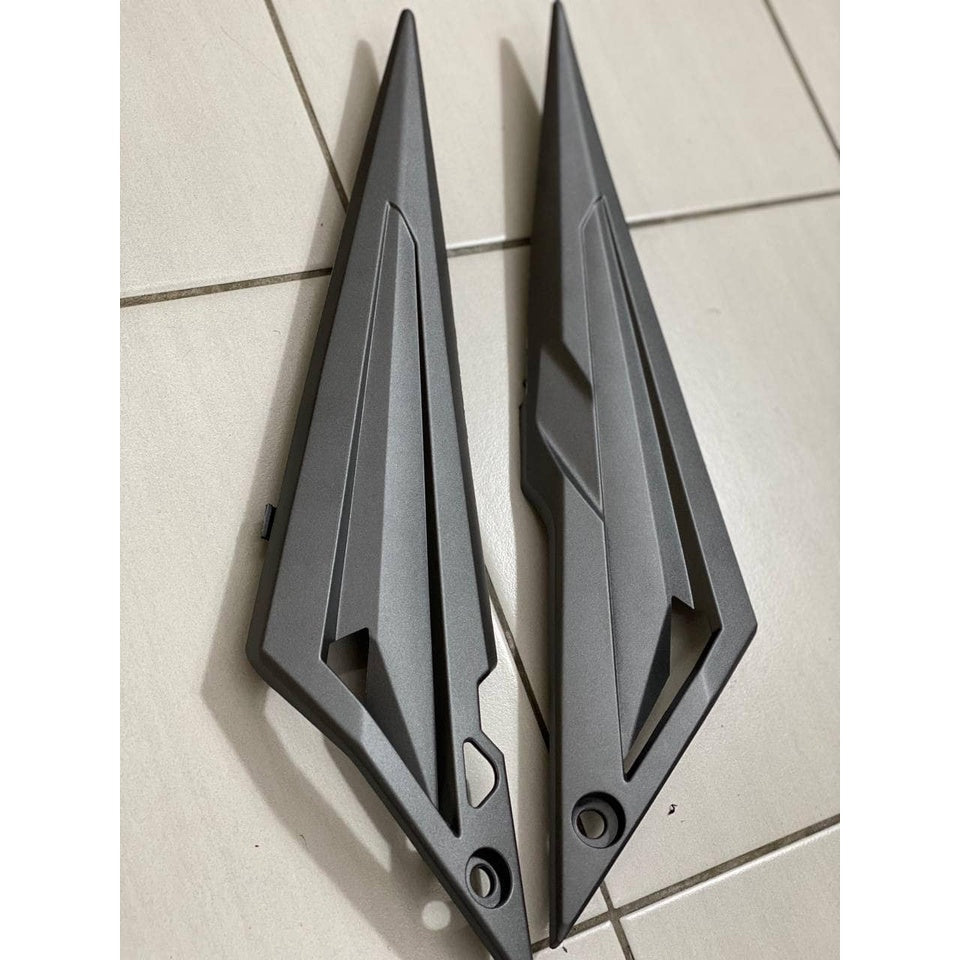 COVERSET LC LC135 V1 THAI DESIGN SPARK BLACK HITAM 2022 YAMAHA OEM ORIGINAL EQUIPMENT STRIPE TANAM CLEAR 2K