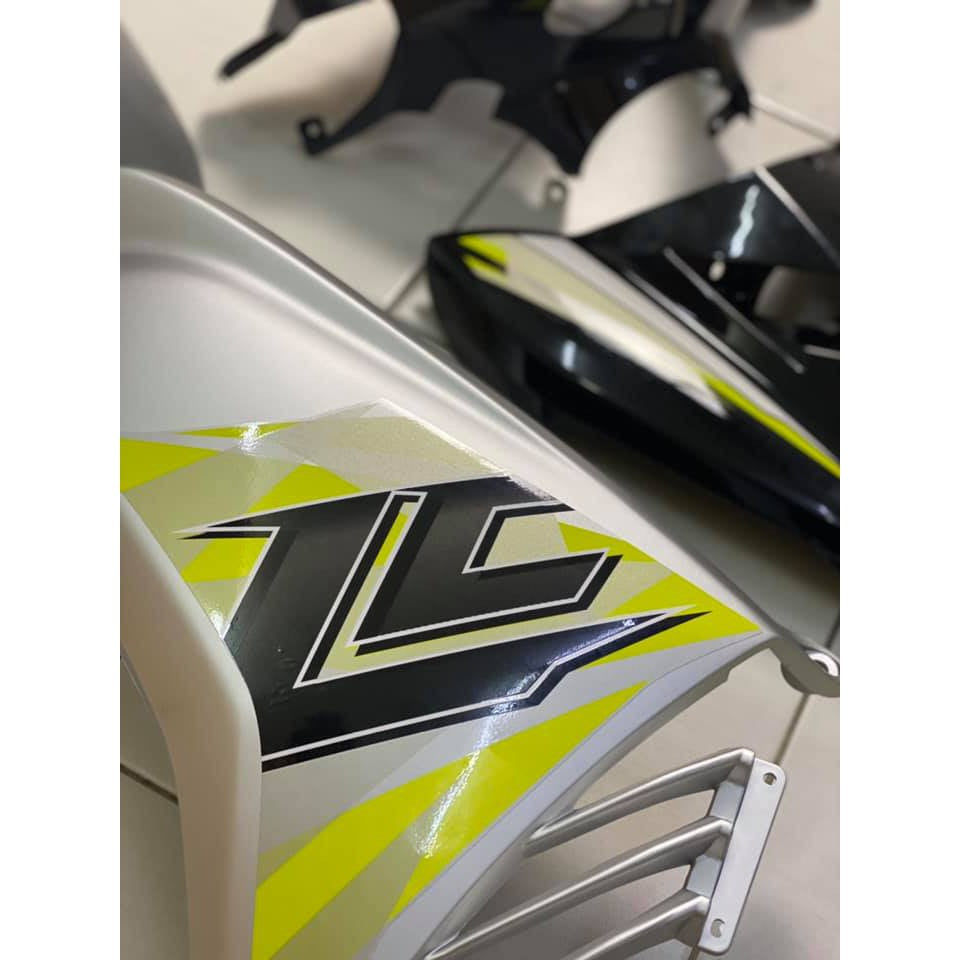 COVERSET BODYSET HONG LEONG YAMAHA ORIGINAL HLY MMATE LC LC135 V4 V5 PUTIH SILVER HITAM LEMON MS1 FREE EMBLEM TIMBUL
