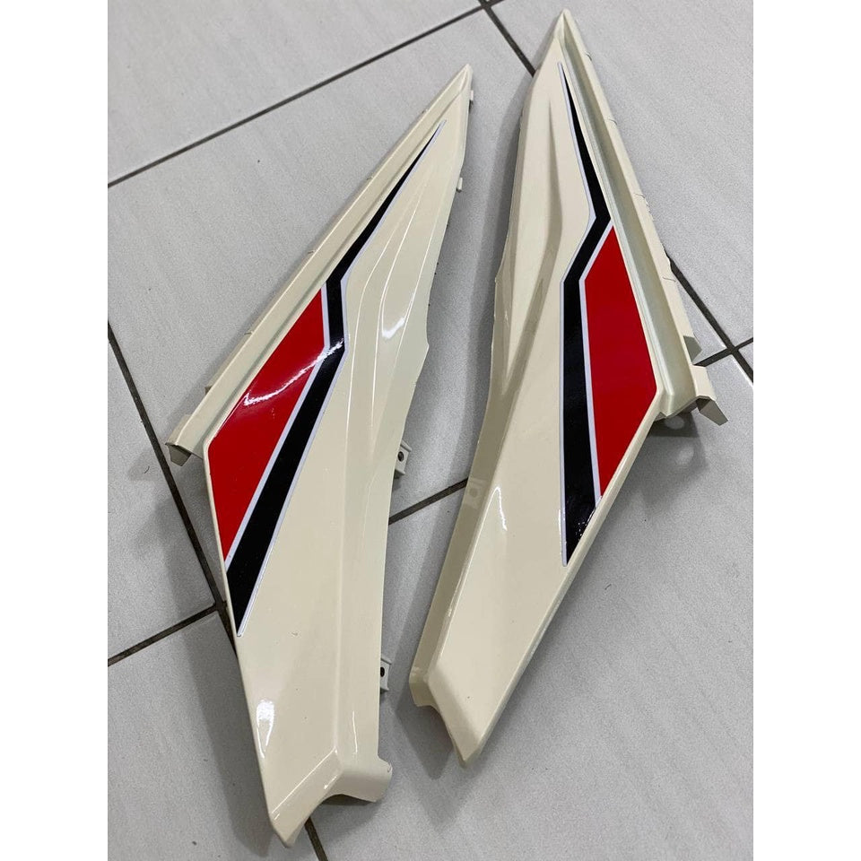 COVERSET BODYSET HONDA RS RS150 V2 GTR CREAMY WHITE MATELIC - ORIGINAL EQUIPMENT MANUFACTURER - SIAP TANAM DARI KILANG