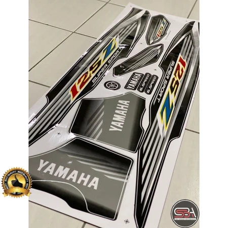 STICKER STRIPE BODY SET / COVERSET 125Z MORITAKA HITAM ROBOT Z ORIGINAL YAMAHA