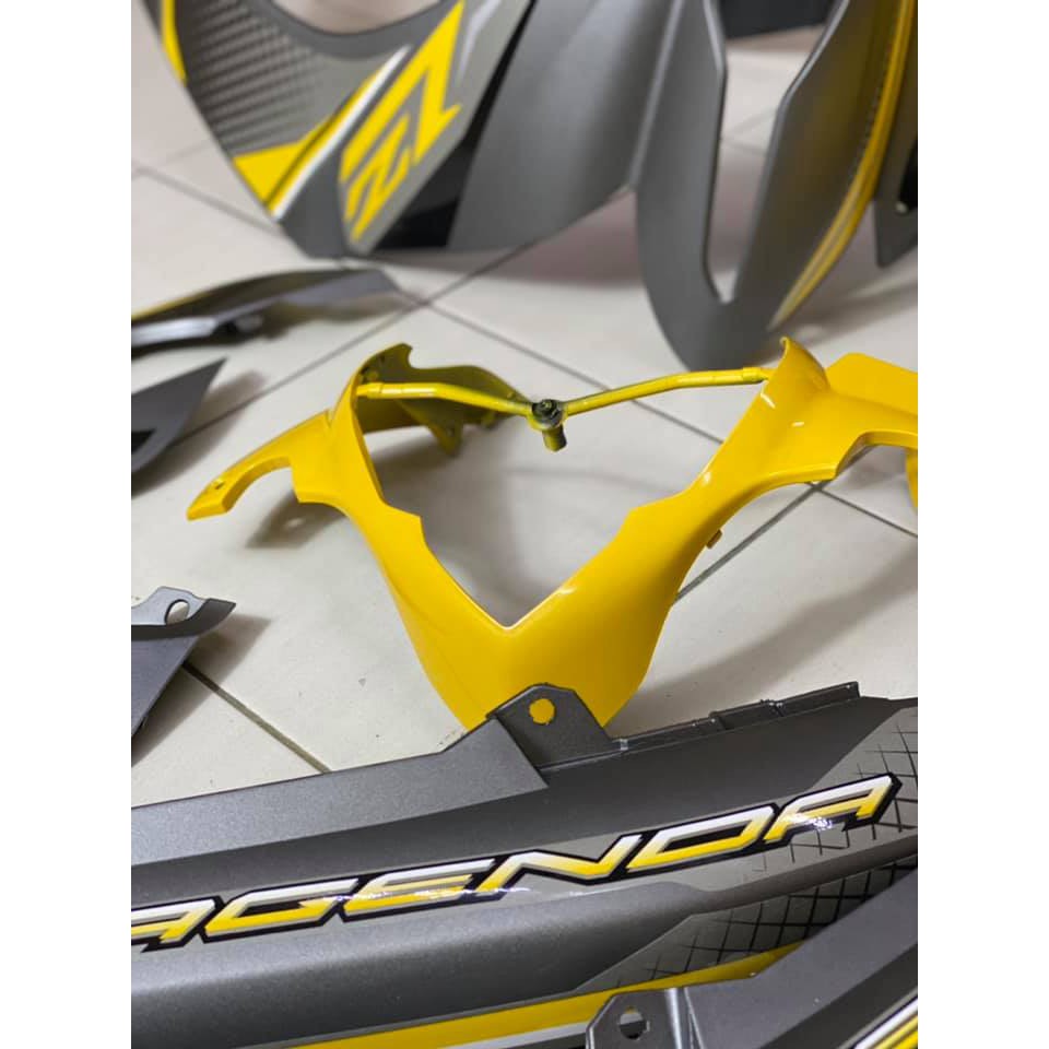 COVERSET BODYSET ORIGINAL HLY SET LAGENDA SRL 115 / 115Z Fi FUEL INJECTION KUNING GREY MATT YELLOW ORIGINAL HLY SET