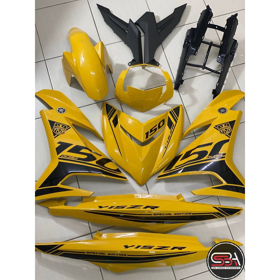 YAMAHA BODYSET Y15 YSUKU Y15ZR V1 V2 YELLOW KUNING 2022 TANAM CLEAR - ORIGINAL EQUIPMENT MANUFACTURED OEM COVERSET