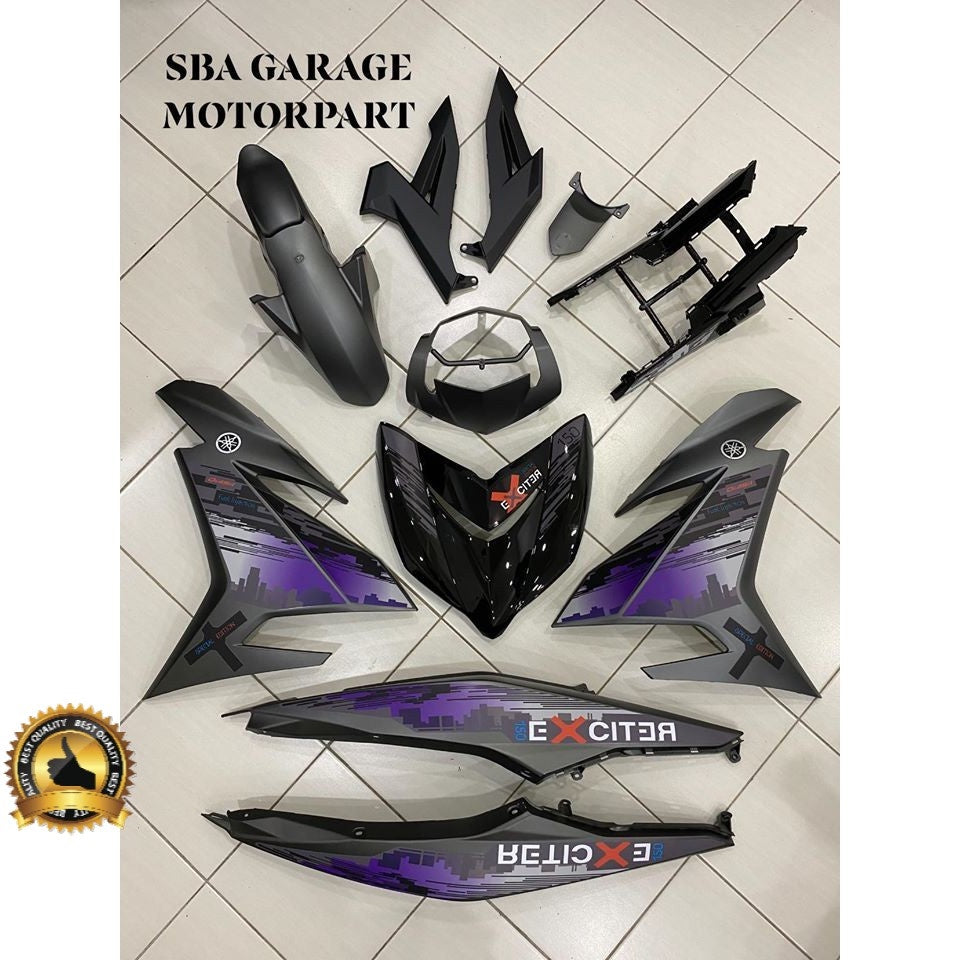 COVERSET BODYSET YAMAHA Y Y 15 Y15ZR YSUKU V1 DUSK & DAWN DARK GREY OEM – ORIGINAL EQUIPMENT MANUFACTURER