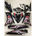 COVERSET YAMAHA LC LC135 V2 V3 V4 V5 V6 V7 HITAM KILAT FULL STRIPE MERAH BATIK SMOKE SIAP TAMPAL HLY M SEKI VELOZI