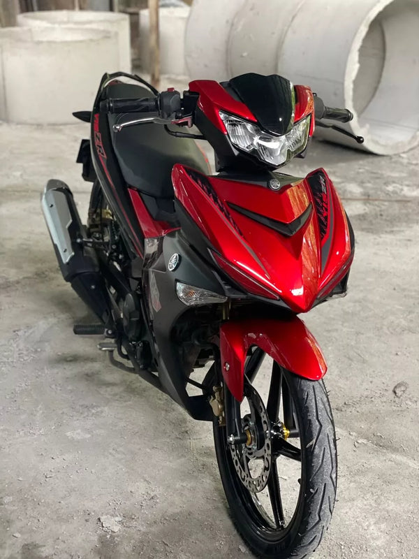 COVER SET Y15ZR V1 V2 RM7 RED SILVER MATT 2017 COLOUR PREMIUM COVERSET BODYSET Y15ZR Y15 YSUKU NEW ORIGINAL VELOZI / HLY