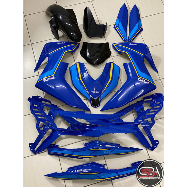 Y16 COVERSET Y16ZR ORIGINAL EQUIPMENT MANUFACTURED OEM DOCTOR NANO BLUE YAMAHA SIAP TANAM