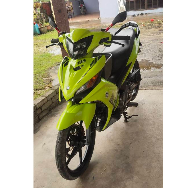 COVERSET BODYSET LC LC135 OEM V1 V2 V3 V4 V5 V6 V7 LUMINOUS GREEN STRIPE TANAM OEM - Original Equipment Manufacturer