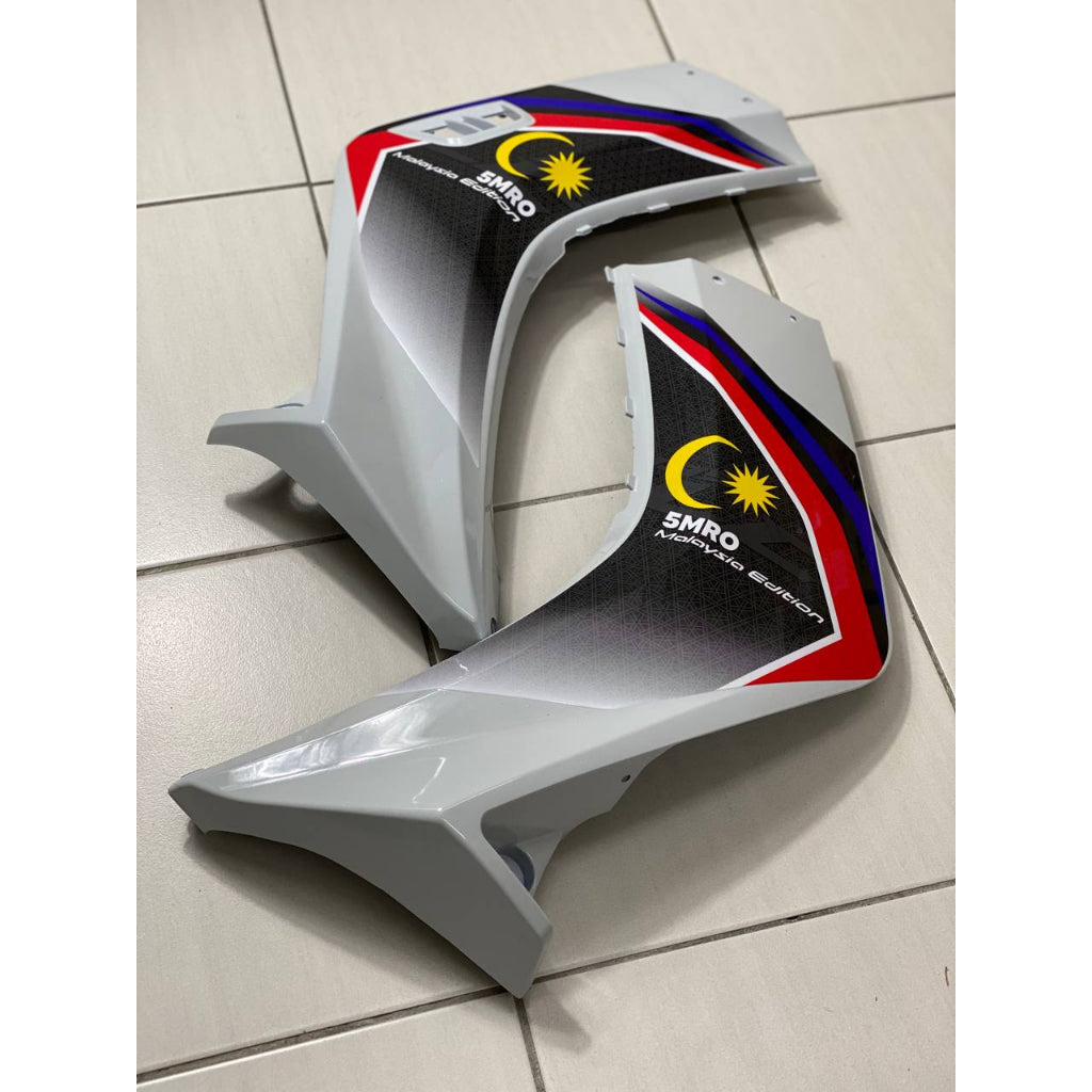 COVERSET BODYSET YAMAHA LC LC135 V1 DR 5MRO 5 MILLIONTH ROLL OUT BLUE STRIPE TANAM CODE 003 DOCTOR EDITION OEM