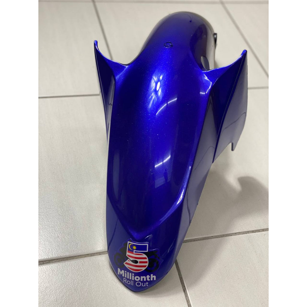 COVERSET BODYSET YAMAHA LC LC135 V1 DR 5MRO 5 MILLIONTH ROLL OUT BLUE STRIPE TANAM CODE 003 DOCTOR EDITION OEM