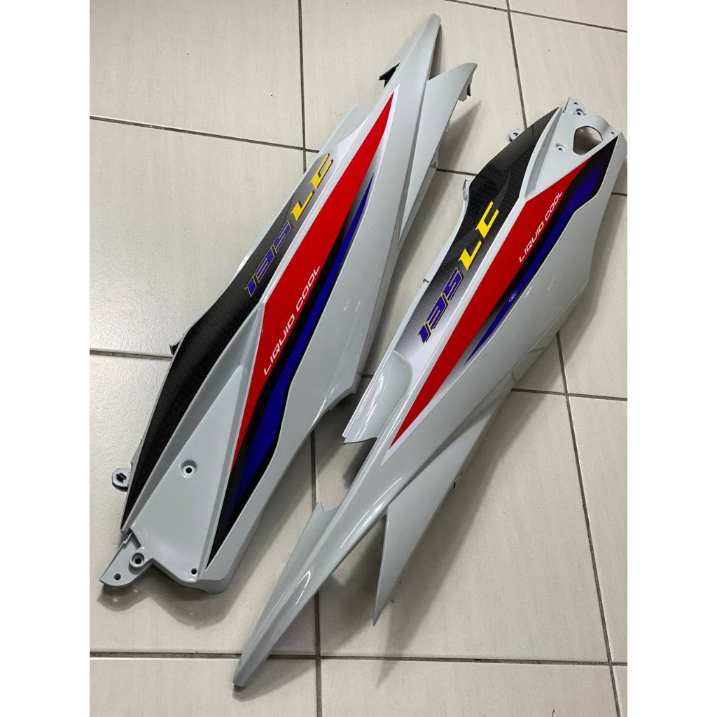 COVERSET BODYSET YAMAHA LC LC135 V1 DR 5MRO 5 MILLIONTH ROLL OUT BLUE STRIPE TANAM CODE 003 DOCTOR EDITION OEM