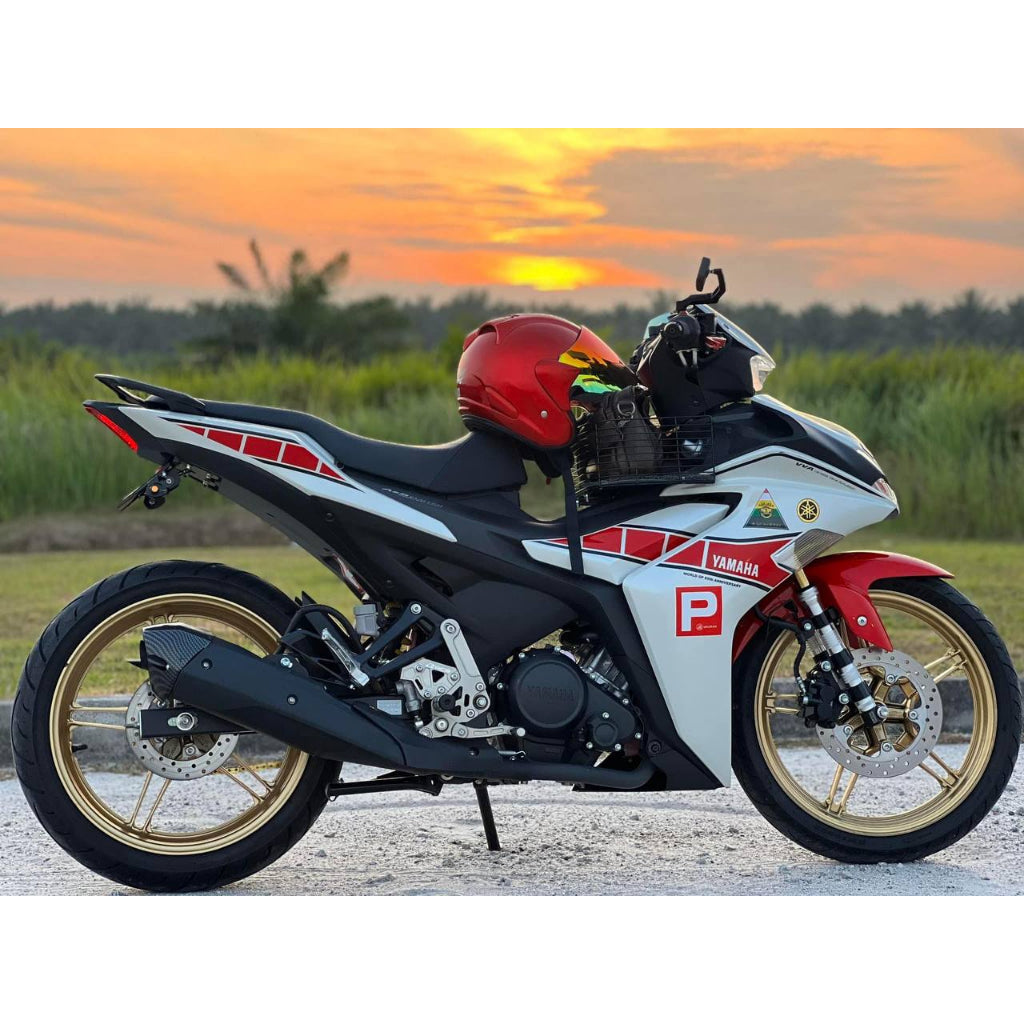 Y16 V1 V2 COVERSET Y16ZR MX KING DOCTOR VELOZI WORLD GP WHITE RED 60TH ANNIVERSARY YAMAHA SIAP TANAM READY STOCK MXK-2