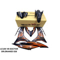 COVERSET BODYSET LC135 LC V8 ORANGE FUEL INJECTION FI YAMAHA SIAP TANAM DOCTOR 026 OEM EDITION