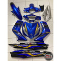 COVERSET BODYSET YAMAHA LC LC135 V1 DR EXCITER RC BIRU BLUE STRIPE TANAM CODE 011 DOCTOR EDITION OEM