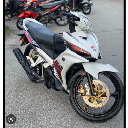 COVERSET BODYSET YAMAHA LC LC135 V2 V6 V7 DR WHITE STRIPE TANAM CODE 005 DOCTOR EDITION OEM MERAH ROBOT