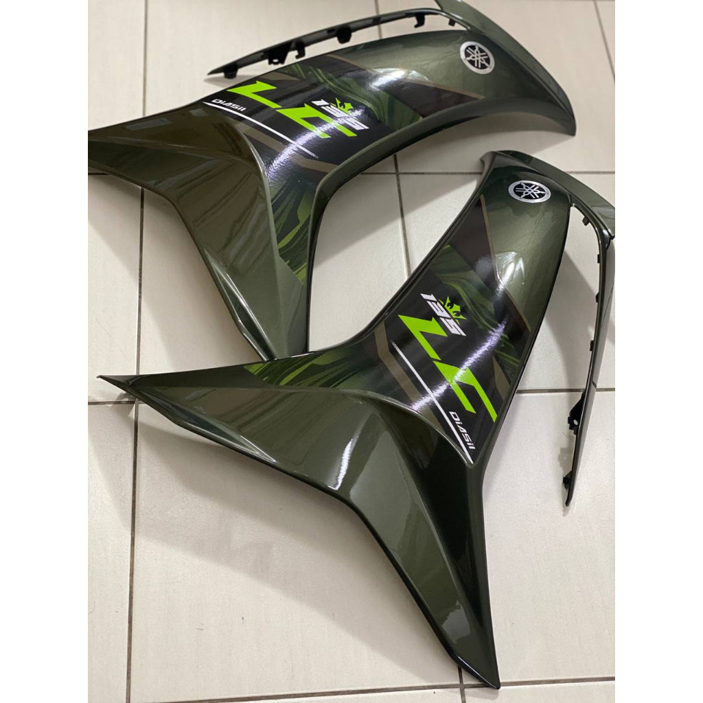 LC135 LC V8 ARMY GREEN STD DNLGM1 2023 FUEL INJECTION FI YAMAHA BODYSET COVERSET, READY TO INSTALL VELOZI