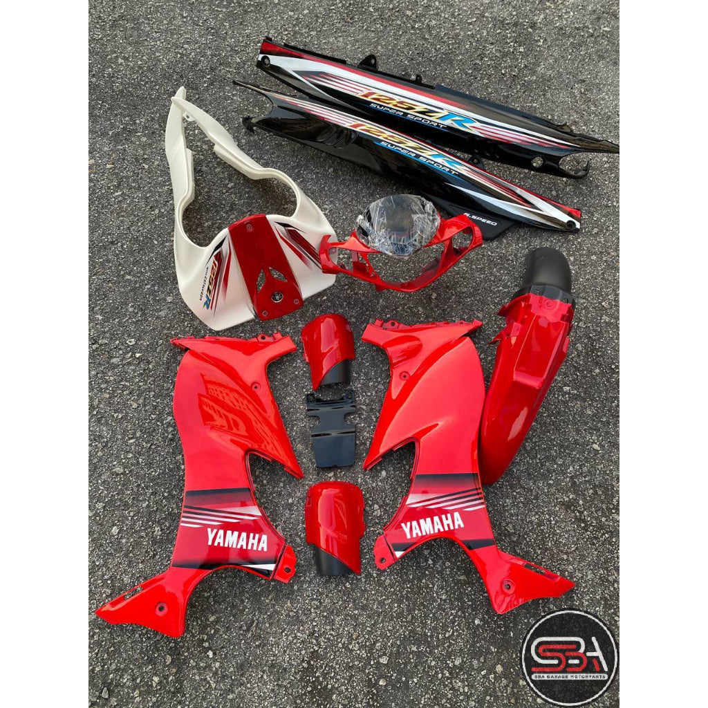 STICKER / STRIPE BODY SET / COVERSET YAMAHA 125ZR MORITAKA RED / MERAH ROBOT ORIGINAL