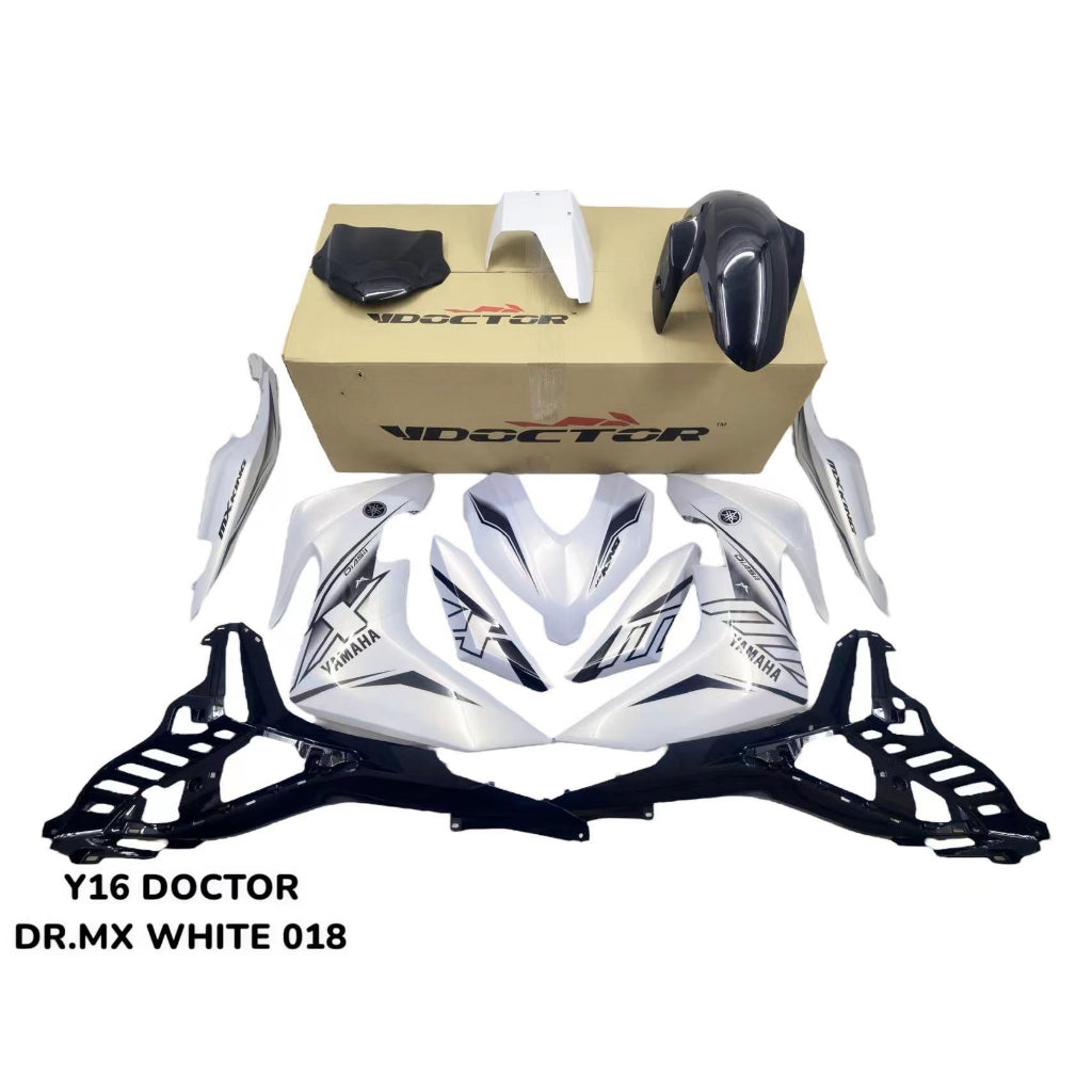 Y16 COVERSET Y16ZR DR MX WHITE 018 PUTIH ORIGINAL EQUIPMENT MANUFACTURED DOCTOR OEM SIAP TANAM NEW READY STOK