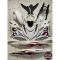 COVERSET Y15ZR V1 V2 FIRE ALL WHITE PUTIH EXTREME SPIRIT PREMIUM BODYSET Y15ZR Y15 YSUKU VELOZI TANAM