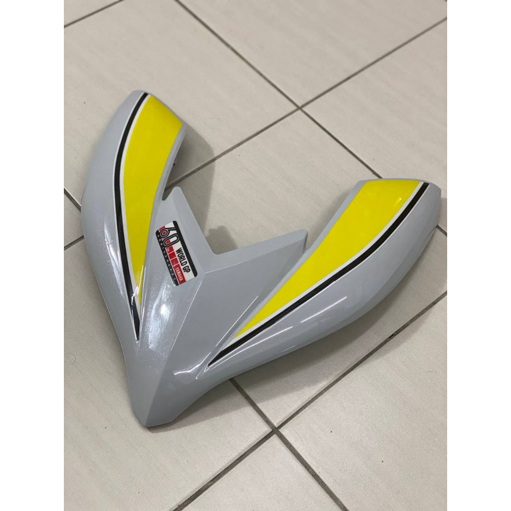 MOTORCYCLE COVERSET LC135 LC V8 MX KING ANNIVERSARY 60TH CRYSTAL WHITE FUEL INJECTION FI YAMAHA SIAP TANAM VELOZI