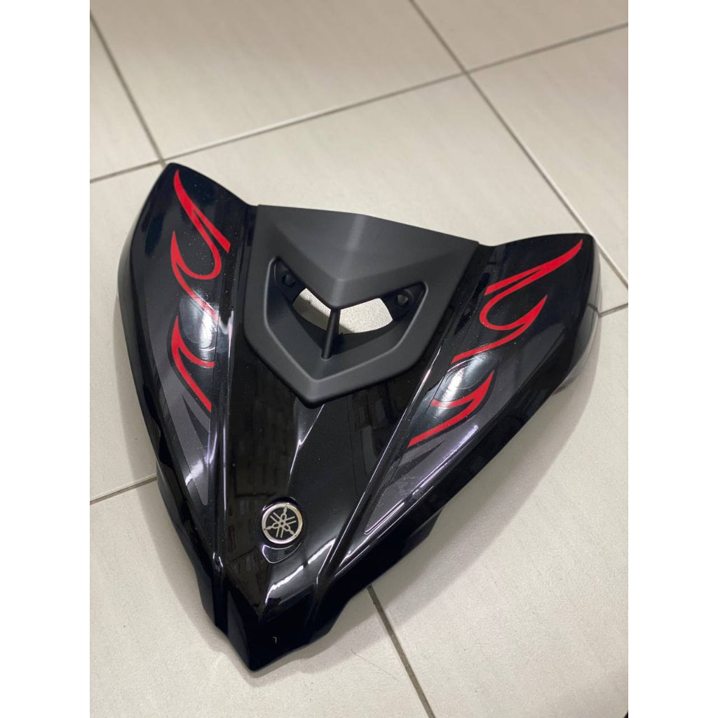 YAMAHA LC LC135 V6 V7 MATELIC BLACK FIRE RED DESIGN COVERSET BODYSET SIAP TANAM VELOZI WITH COVER METER