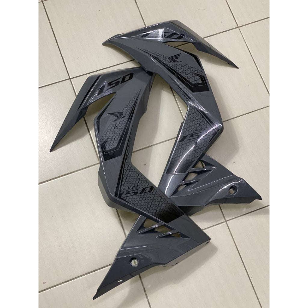 COVERSET BODYSET HONDA RS150 V2 WINNER NARDO NANO GREY 2023 ORIGINAL EQUIPMENT MANUFACTURER OEM STICKER TANAM