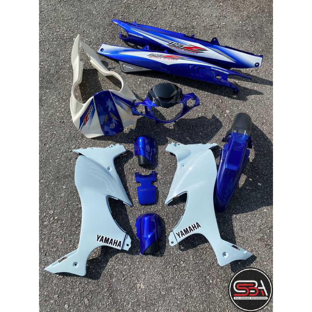 STICKER STRIPE BODY SET / COVERSET 125Z MORITAKA BIRU MERAH PURPLE DIAMOND ORIGINAL YAMAHA