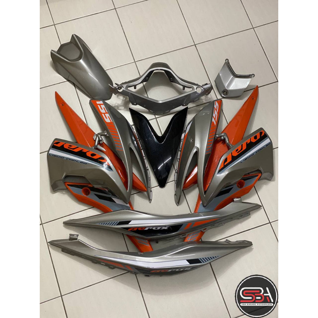 COVERSET BODYSET NVX 155 NVX155 V1 YAMAHA DOCTOR ORANGE 004 SIAP TANAM
