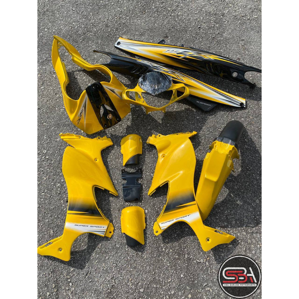 STICKER STRIPE BODY SET / COVERSET 125ZR MORITAKA KUNING DIRAJA ORIGINAL YAMAHA HLY