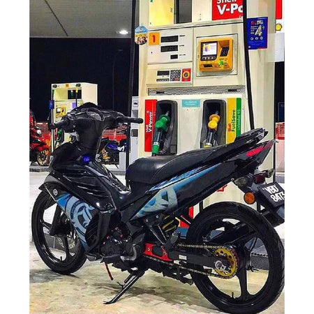 YAMAHA LC LC135 V2 V3 V4 V5 V6 V7 HITAM KILAT BIRU BATIK SMOKE COVERSET SIAP TAMPAL M SEKI MALAYSIA / VELOZI