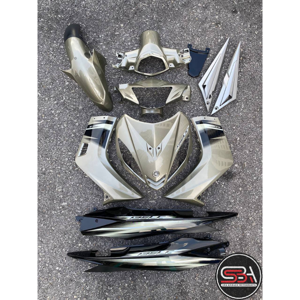 STICKER / STRIPE COVERSET / COVER SET LC V1 NESCAFE SILVER MORITAKA YAMAHA ORIGINAL