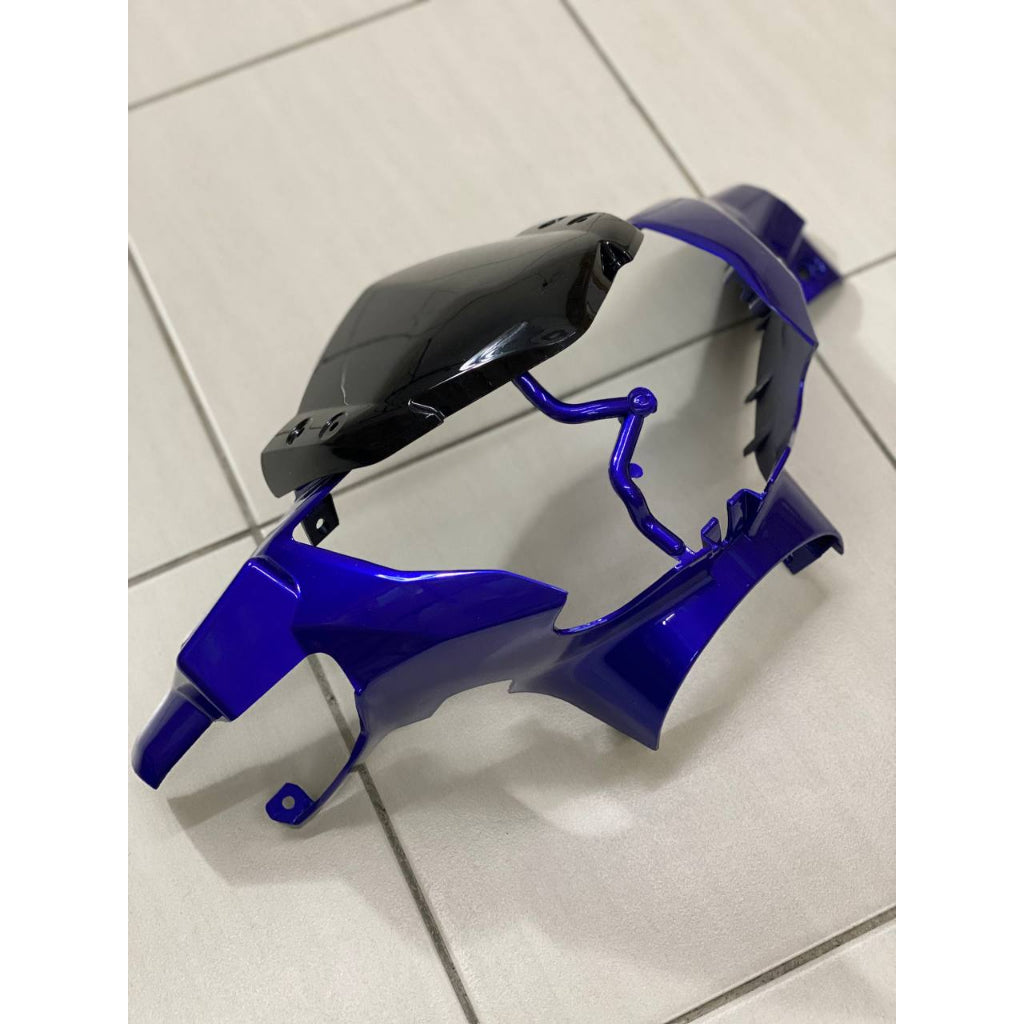 YAMAHA LC LC135 V6 V7 VALENTINO ROSSI VR 46 BIRU DPBMC KILAT COVERSET BODYSET SIAP TANAM VELOZI WITH COVER METER