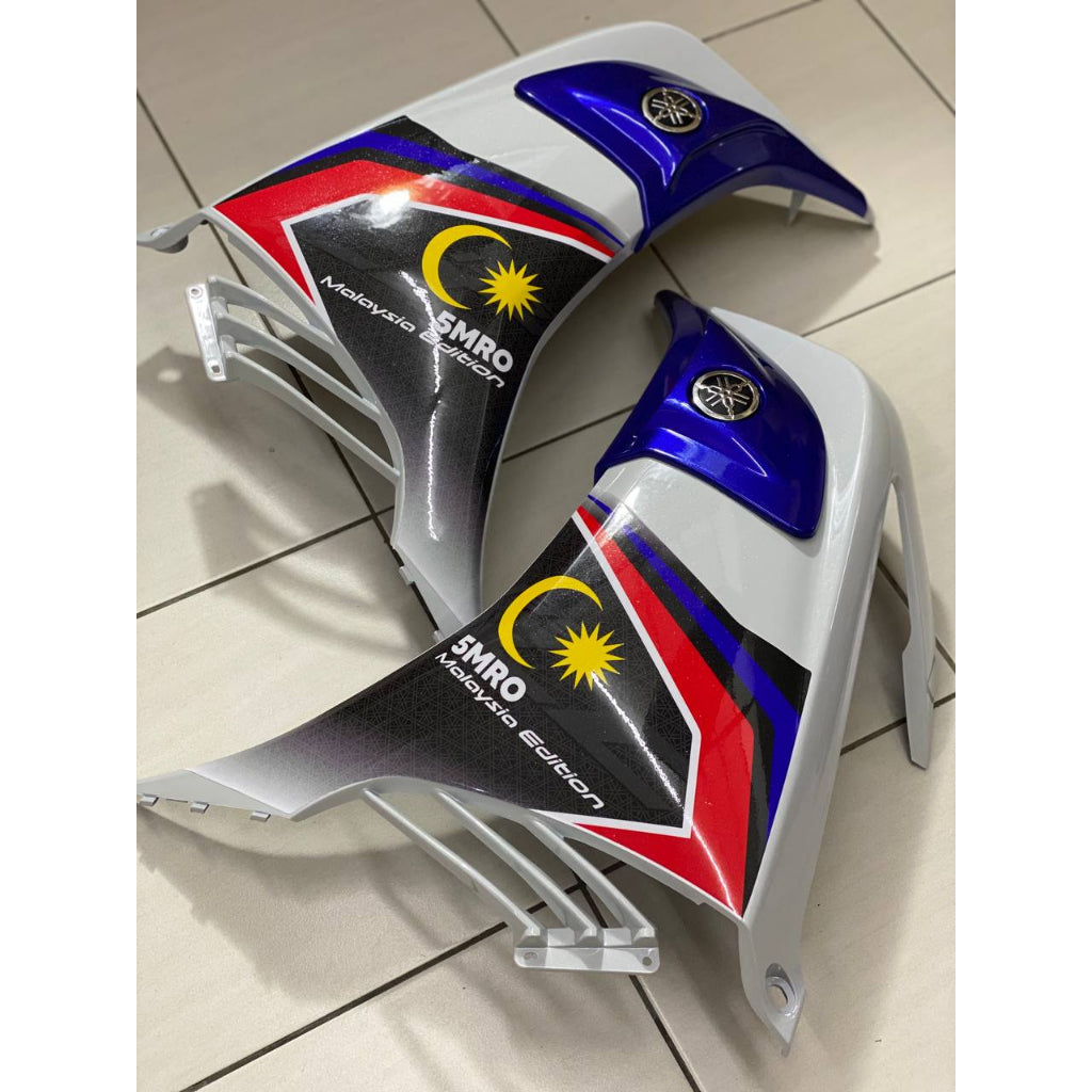 COVERSET BODYSET YAMAHA LC LC135 V6 V7 DR. 5 MILLIONTH ROLE OUT BLUE 5MRO STRIPE TANAM CODE 006 DOCTOR EDITION OEM