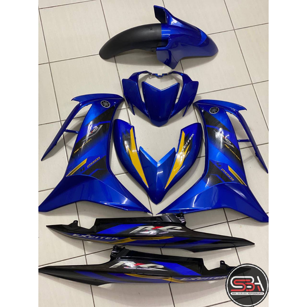 COVERSET BODYSET LC135 LC V8 DR RC FULL BLUE BIRU FUEL INJECTION FI YAMAHA SIAP TANAM DOCTOR 030 OEM