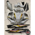 COVERSET BODYSET YAMAHA LC LC135 V1 EXCITER RC WHITE PUTIH STRIPE TANAM CODE 013 DOCTOR EDITION OEM