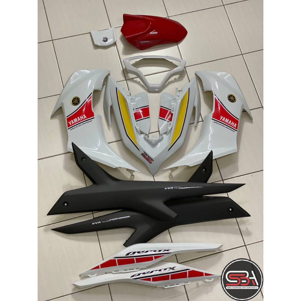 COVERSET BODYSET NVX 155 NVX155 V2 YAMAHA DOCTOR VELOZI 60TH ANNIVERSARY WORLD GP 001 SIAP TANAM NVX-V2-MXK-1