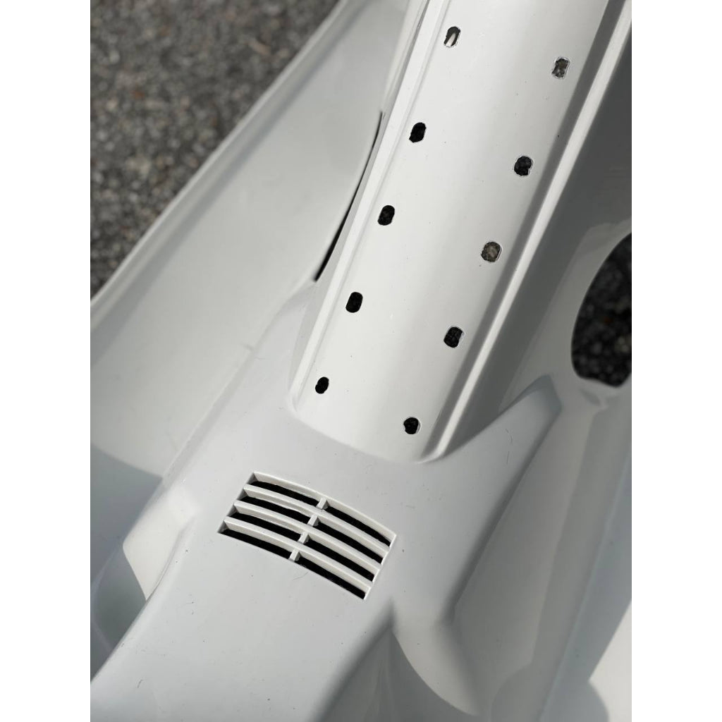COVER EX5 / EX5 DREAM BSH HONDA LEGSHIELD PP PUTIH WHITE MALAYSIA STANDARD DESIGN M SEKI + PROTECTOR