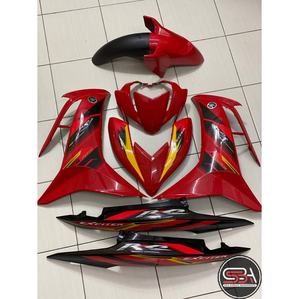 COVERSET BODYSET LC135 LC V8 DR RC FULL RED FUEL INJECTION FI YAMAHA SIAP TANAM DOCTOR 027 OEM