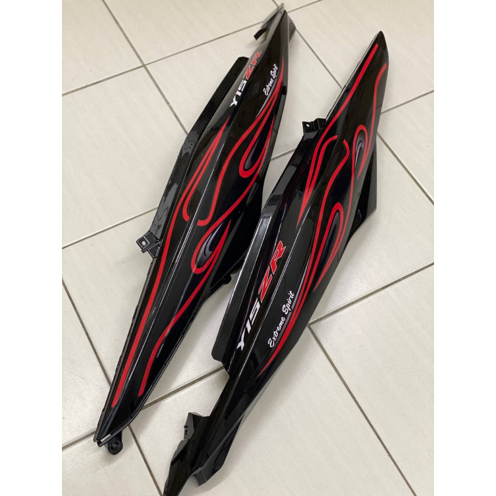 COVERSET Y15ZR V1 V2  METALIC BLACK HITAM FIRE RED EXTREME SPIRIT PREMIUM BODYSET Y15ZR Y15 YSUKU VELOZI TANAM F2